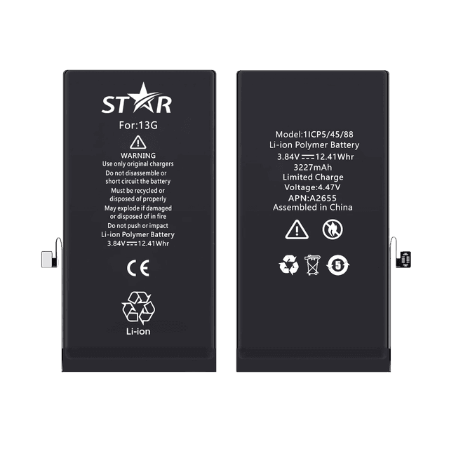 iPhone with battery indicator